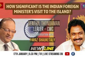 How significant is the Indian Foreign Minister's visit to the island? - Senthil Thondaman