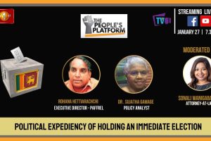 The People's Platform - Political expediency of holding an immediate election - 2023.01.27