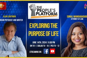 THE PEOPLE’S PLATFORM Prof.Alan Lightman American Physicist & Writer Exploring the purpose of life