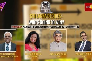 Face The Nation. Nov. 7 at 9:30 pm. Sri Lanka Decides. Who's Going To Win?