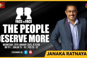 The People Deserve More Janaka Ratnayake on Face To Face - 2024.01.30