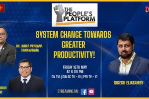 System Change Towards Greater Productivity! Dr. Indra Pradana Singawinata and Md Zainuri Juri