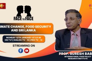 Climate Change, Food Security and Sri Lanka. Prof. Suresh Babu on Face To Face