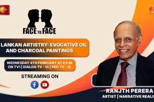 Sri Lankan Artistry: Evocative Oil and Charcoal Painting. Ranjth Perera on Face To Face